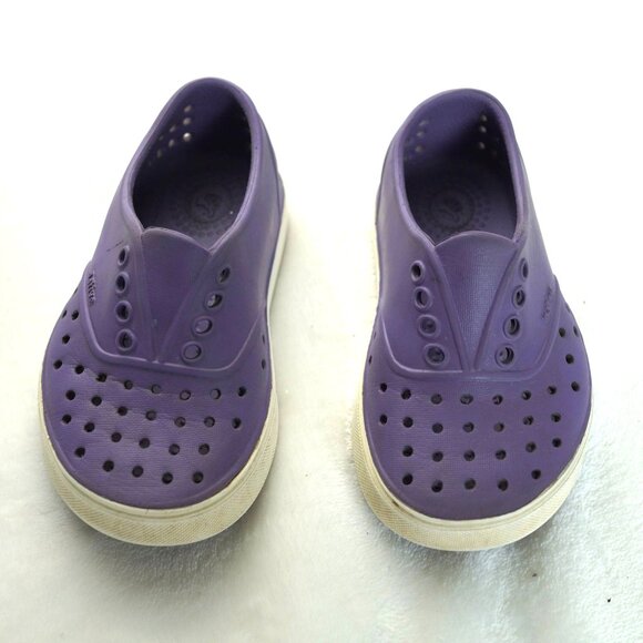 Native Miller Slip-On Water Shoes Purple Size C8 Kids‎ Lightweight Summer Casual - Picture 1 of 7